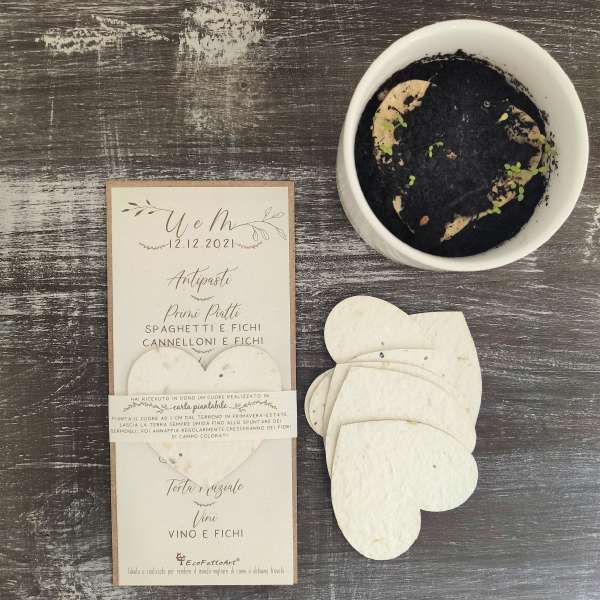 menù matrimonio ecologico